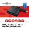 CLUB3D USB Type-C auf Ethernet + USB 3.0 + USB Type-C Lade-Mini-Dock