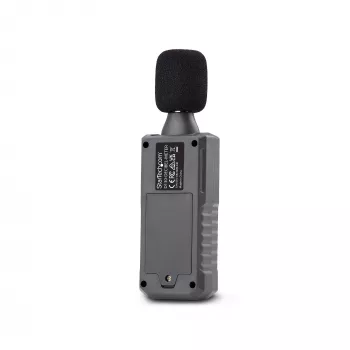 StarTech.com Handheld Digitales Schallpegelmessgerät mit großem LCD, Lärm-/Dezibel-Messgerät für Serverraum/Büro, Audiomonitor, 30-130 dBA Bereich, präzise Min-/Max-Werte