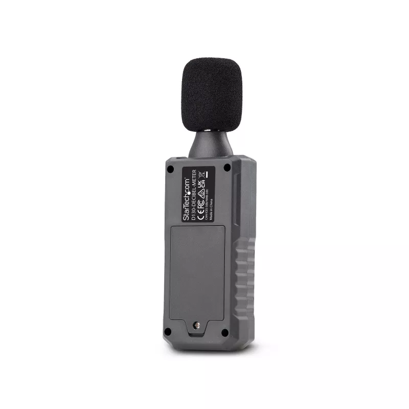 StarTech.com Handheld Digitales Schallpegelmessgerät mit großem LCD, Lärm-/Dezibel-Messgerät für Serverraum/Büro, Audiomonitor, 30-130 dBA Bereich, präzise Min-/Max-Werte