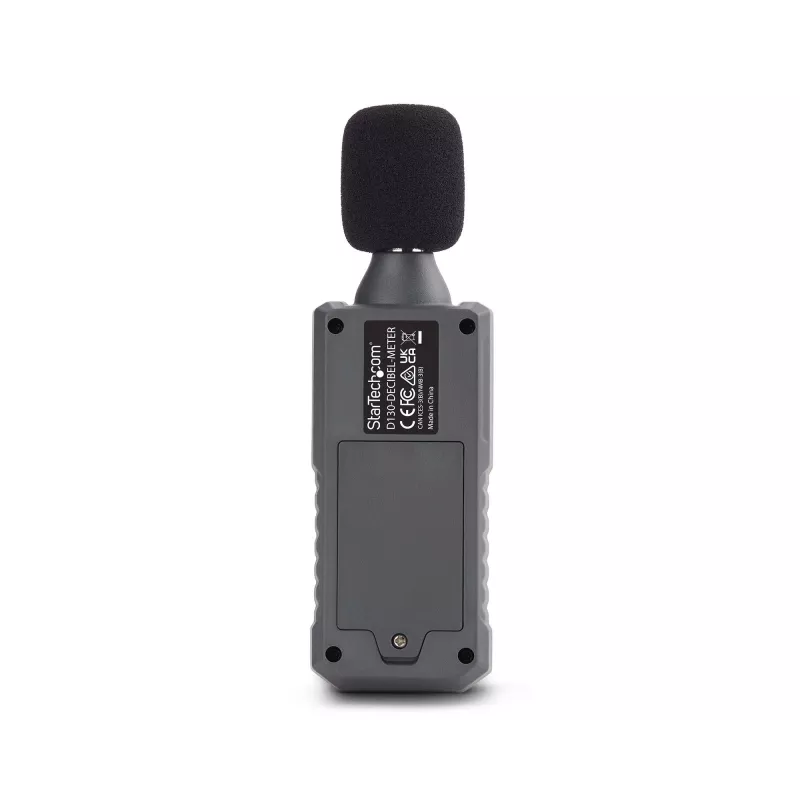 StarTech.com Handheld Digitales Schallpegelmessgerät mit großem LCD, Lärm-/Dezibel-Messgerät für Serverraum/Büro, Audiomonitor, 30-130 dBA Bereich, präzise Min-/Max-Werte
