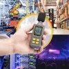 StarTech.com Handheld Digitales Schallpegelmessgerät mit großem LCD, Lärm-/Dezibel-Messgerät für Serverraum/Büro, Audiomonitor, 30-130 dBA Bereich, präzise Min-/Max-Werte