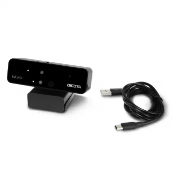 Webcam DICOTA D31892 1902 x 1080 Pixel USB Schwarz