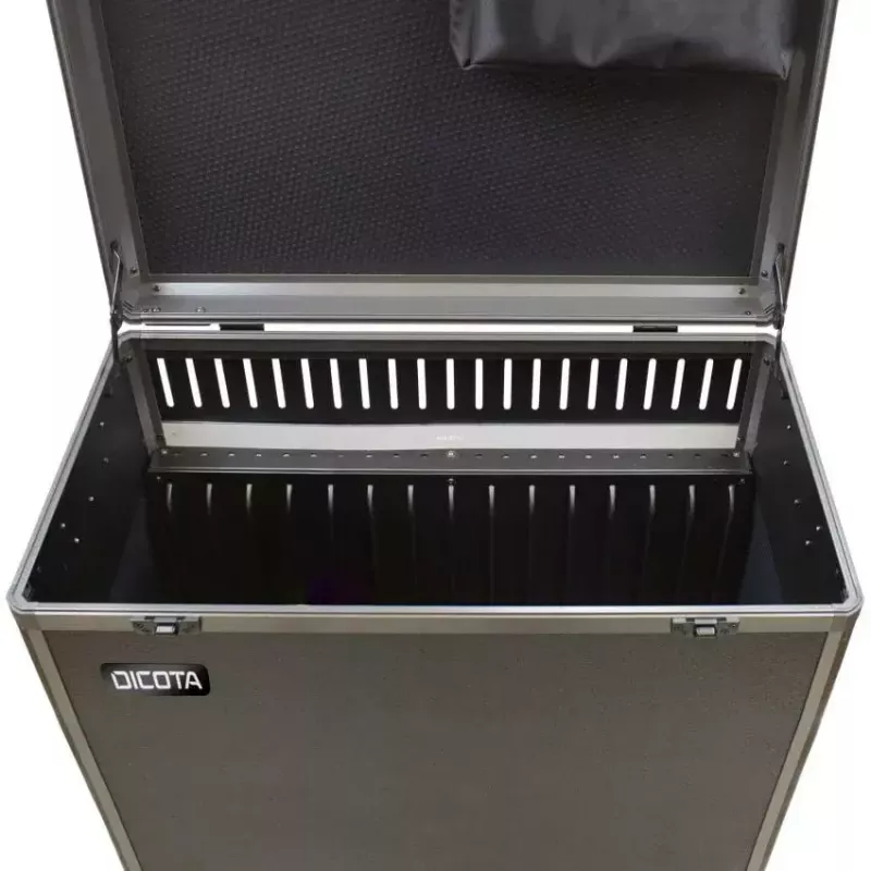 Tragbarer Gerätemanagement-Wagen DICOTA D32005 Schwarz Bodenaufstellung