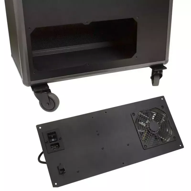 Tragbarer Gerätemanagement-Wagen DICOTA D32005 Schwarz Bodenaufstellung