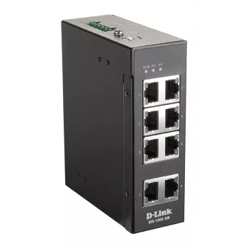 D-Link 8-Port Unmanaged Industrial Switch mit 8 x 10/100 BaseT(X) Ports