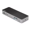 StarTech.com Universelle Laptop-Dockingstation, Hybrid USB-C & USB-A Dock, Dual 4K DP & HDMI, 60W PD, Mac / Windows / Chrome OS, 4x USB 5Gbps Hub, GbE