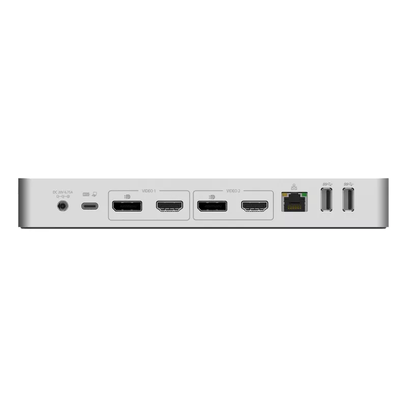 StarTech.com Universelle Laptop-Dockingstation, Hybrid USB-C & USB-A Dock, Dual 4K DP & HDMI, 60W PD, Mac / Windows / Chrome OS, 4x USB 5Gbps Hub, GbE