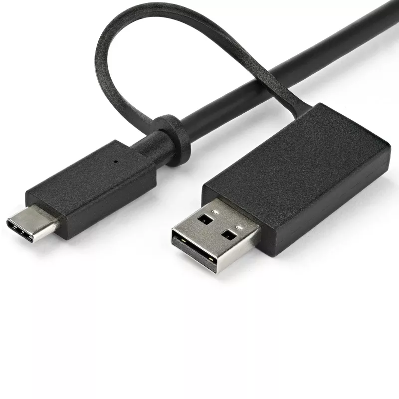 StarTech.com Universelle Laptop-Dockingstation, Hybrid USB-C & USB-A Dock, Dual 4K DP & HDMI, 60W PD, Mac / Windows / Chrome OS, 4x USB 5Gbps Hub, GbE
