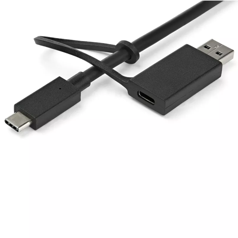 StarTech.com Universelle Laptop-Dockingstation, Hybrid USB-C & USB-A Dock, Dual 4K DP & HDMI, 60W PD, Mac / Windows / Chrome OS, 4x USB 5Gbps Hub, GbE