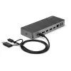 StarTech.com Universelle Laptop-Dockingstation, Hybrid USB-C & USB-A Dock, Dual 4K DP & HDMI, 60W PD, Mac / Windows / Chrome OS, 4x USB 5Gbps Hub, GbE