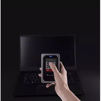 Origin Storage DataLocker DL4 FE externe tragbare verschlüsselte Festplatte, 1 TB, USB-C / USB-A