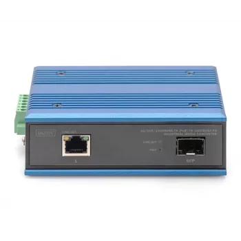 Digitus Medienkonverter 10/100/1000Base-TX PoE zu 1000Base-FX 1000 Mbit/s
