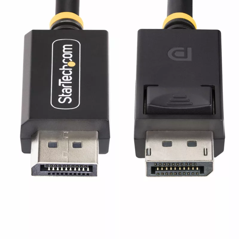 StarTech.com 1m DisplayPort 2.1 Kabel, VESA-zertifiziertes DP80 DisplayPort-Kabel mit UHBR20/HDR/DSC 1.2a/HDCP 2.2, 16K/8K 60Hz, 4K 240Hz, 80 Gbit/s, DP 2.1 Kabel, UHD-Monitorkabel, M/M