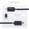 StarTech.com 1m DisplayPort 2.1 Kabel, VESA-zertifiziertes DP80 DisplayPort-Kabel mit UHBR20/HDR/DSC 1.2a/HDCP 2.2, 16K/8K 60Hz, 4K 240Hz, 80 Gbit/s, DP 2.1 Kabel, UHD-Monitorkabel, M/M