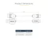 StarTech.com 1m DisplayPort 2.1 Kabel, VESA-zertifiziertes DP80 DisplayPort-Kabel mit UHBR20/HDR/DSC 1.2a/HDCP 2.2, 16K/8K 60Hz, 4K 240Hz, 80 Gbit/s, DP 2.1 Kabel, UHD-Monitorkabel, M/M