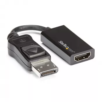 StarTech.com DisplayPort-auf-HDMI-Adapter - 4K 60Hz Aktiver DP 1.4 auf HDMI 2.0 Videokonverter - DP auf HDMI Monitor/TV/Display Kabeladapter Dongle - Einrastender DP-Stecker