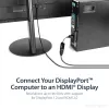 StarTech.com DisplayPort-auf-HDMI-Adapter - 4K 60Hz Aktiver DP 1.4 auf HDMI 2.0 Videokonverter - DP auf HDMI Monitor/TV/Display Kabeladapter Dongle - Einrastender DP-Stecker