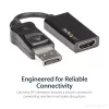 StarTech.com DisplayPort-auf-HDMI-Adapter - 4K 60Hz Aktiver DP 1.4 auf HDMI 2.0 Videokonverter - DP auf HDMI Monitor/TV/Display Kabeladapter Dongle - Einrastender DP-Stecker