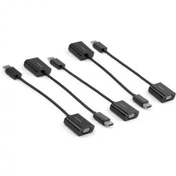 StarTech.com 5er-Pack DisplayPort-auf-VGA-Adapter – DisplayPort 1.2 auf VGA aktiver Adapter – Digital DP auf Analog VGA Videokonverter-Dongle – DisplayPort Stecker auf VGA Buchse Monitor-Adapter