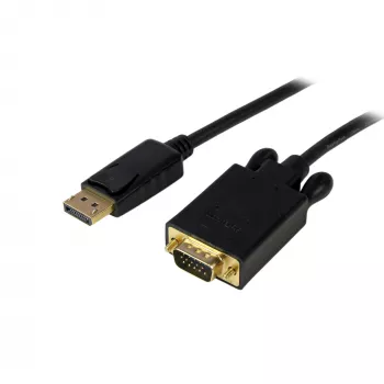 StarTech.com 10ft (3m) DisplayPort-zu-VGA-Kabel – Aktives DisplayPort-zu-VGA-Adapterkabel – 1080p-Video – DP-zu-VGA-Monitorkabel – DP 1.2 zu VGA Konverter – Verrastbarer DP-Stecker