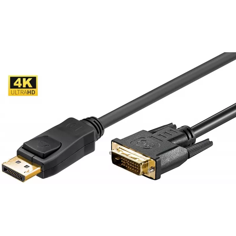 Microconnect DP-DVI-MM-300 Videokabel-Adapter 3 m DisplayPort Schwarz