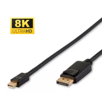 Microconnect DP-MMG-100MBV1.4 DisplayPort-Kabel 1 m Mini DisplayPort Schwarz