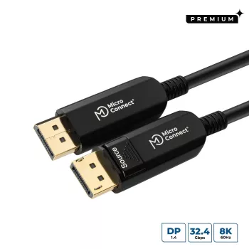 Microconnect DP-MMG-2000V1.4OP DisplayPort-Kabel 20 m Schwarz
