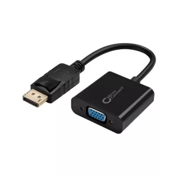 Microconnect DPVGA15CM Videokabel-Adapter 0,15 m DisplayPort VGA (D-Sub) Schwarz