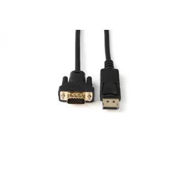Microconnect DP-VGA-MM-100 Videokabel-Adapter 1 m DisplayPort VGA (D-Sub) Schwarz