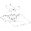 Vivolink VLMC101-H Projektorhalterung Decke Weiß