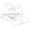 Vivolink VLMC101-H Projektorhalterung Decke Weiß