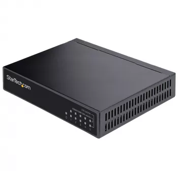 StarTech.com Unmanaged 2.5G Switch – 5-Port Gigabit Switch – 2.5GBASE-T Unmanaged Ethernet Switch – Ethernet-Splitter – DIN-Schienen- oder Wandmontage – Multi-Gigabit – Auto-MDIX – 9K Jumbo