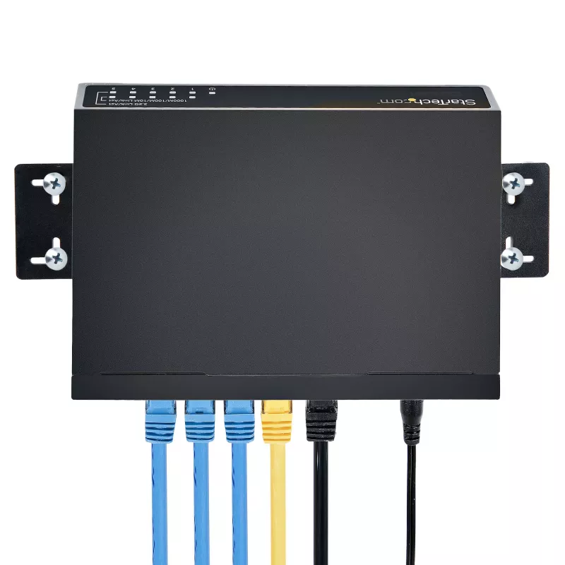 StarTech.com Unmanaged 2.5G Switch – 5-Port Gigabit Switch – 2.5GBASE-T Unmanaged Ethernet Switch – Ethernet-Splitter – DIN-Schienen- oder Wandmontage – Multi-Gigabit – Auto-MDIX – 9K Jumbo