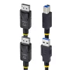 StarTech.com 6ft (1,8 m) DisplayPort und USB 5 Gbit/s KVM-Kabel, 4K 60 Hz, universell kompatibles DP 1.2/USB 3.0 Kombikabel für KVM-Switches