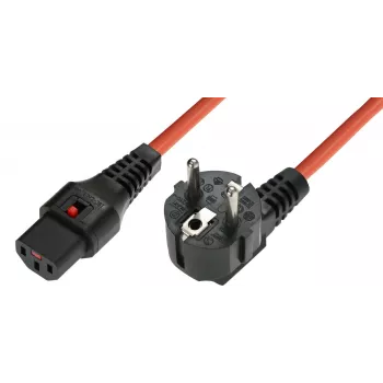 Microconnect EL248S Stromkabel Orange 3 m C13 Kupplung