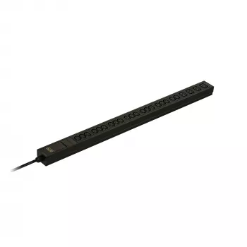 APC Easy Rack PDU, Basic, 0U, 1 Phase, 3,7kW, 230V, 16A, 20 x C13 und 4 x C19 Steckdosen, IEC60309 2P+E Eingang