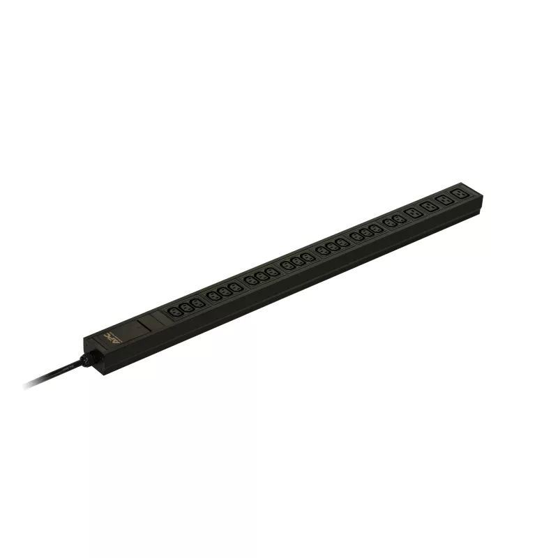 APC Easy Rack PDU, Basic, 0U, 1 Phase, 3,7kW, 230V, 16A, 20 x C13 und 4 x C19 Steckdosen, IEC60309 2P+E Eingang