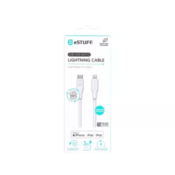 Lightning-Kabel eSTUFF ES602370 3m USB‑C 2,4A 5V