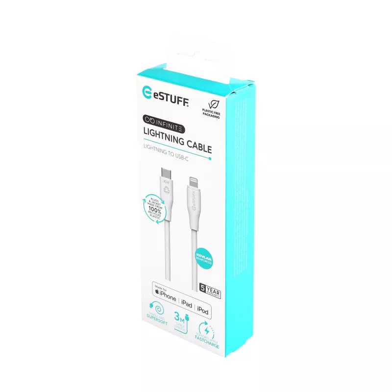 Lightning-Kabel eSTUFF ES602370 3m USB‑C 2,4A 5V