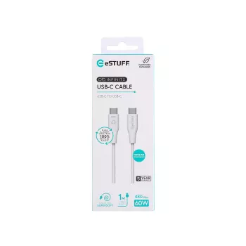 eSTUFF ES604170 USB-Kabel USB 2.0 1 m USB-C Weiß