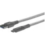 eSTUFF ES605151 USB-Kabel USB 3.2 Gen 1 (3.1 Gen 1) 1 m USB C USB A Grau