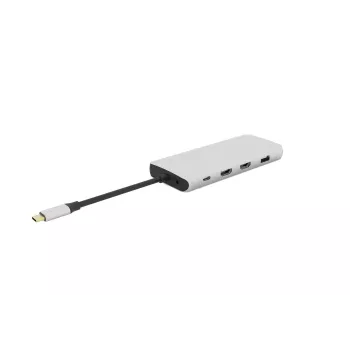 eSTUFF ES623009 Schnittstellen-Hub USB 3.2 Gen 1 (3.1 Gen 1) Type-C 5000 Mbit/s Grau