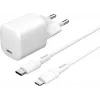 Mobiles Geräteladegerät eSTUFF ES637500 12V USB Type-C 1,5m Weiß