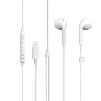 eSTUFF In-Ear-Kopfhörer für Apple-Geräte, Kabelgebunden, Anrufe/Musik, 90 g, Kopfhörer, Weiß