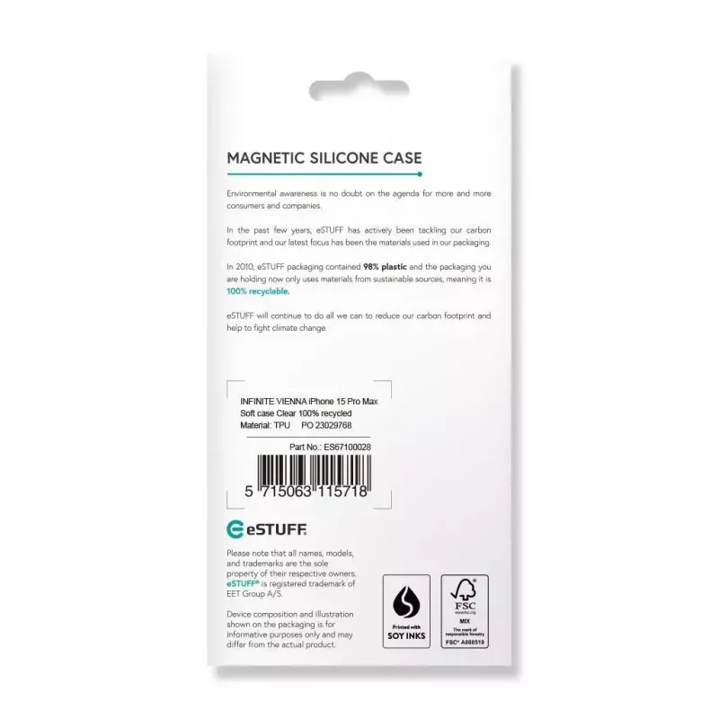 eSTUFF ES67100028 Handyhülle 17 cm (6,7 Zoll) Cover Transparent