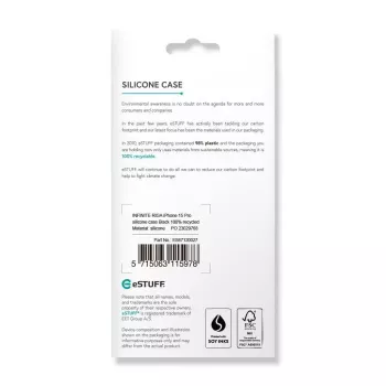 eSTUFF ES67120027 Handyhülle 15,5 cm (6,1 Zoll) Cover Schwarz