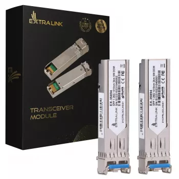SFP-Modul Extralink EX.35894 1,25 Gbit/s LC/UPC 1310 nm 2 km Singlemode DOM 2er-Pack
