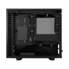 PC-Gehäuse Fractal Design Define 7 Nano Schwarz — Mini-ITX/Mini-DTX, ATX-Netzteil, gehärtetes Glas, 205×399×361 mm