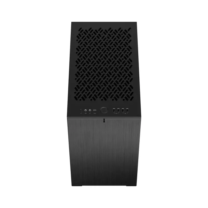 PC-Gehäuse Fractal Design Define 7 Nano Schwarz — Mini-ITX/Mini-DTX, ATX-Netzteil, gehärtetes Glas, 205×399×361 mm