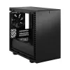 PC-Gehäuse Fractal Design Define 7 Nano Schwarz — Mini-ITX/Mini-DTX, ATX-Netzteil, gehärtetes Glas, 205×399×361 mm